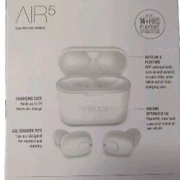 Air5 Airbuds True Bluetooth Wireless Earbuds TWS 14 Hours Play Time 300 mAh Batt - Picture 3 of 11